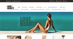 Desktop Screenshot of fortheloveofbeauty.com.au